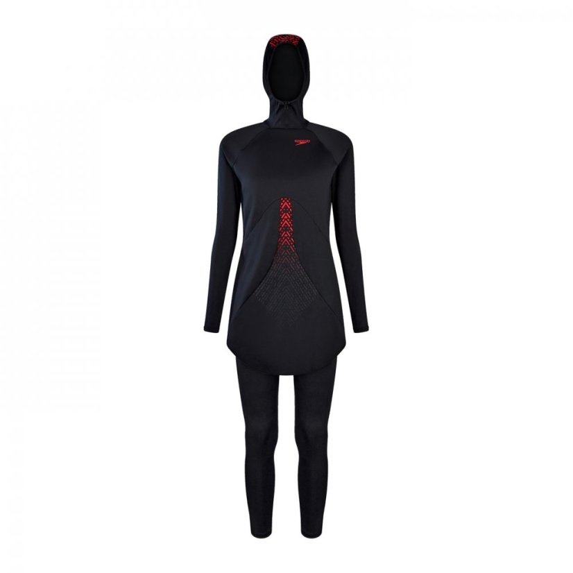 Speedo Hydro-pro Modesty Black/Fed Red