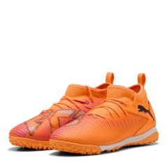 Puma Unisex Kids' Future 8 Match TT Mid Astro Turf Football Boots Ht Fr-Blk-Rvsh