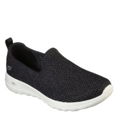 Skechers Women's Gowalkjoy Slip On Trainers Black/Gold