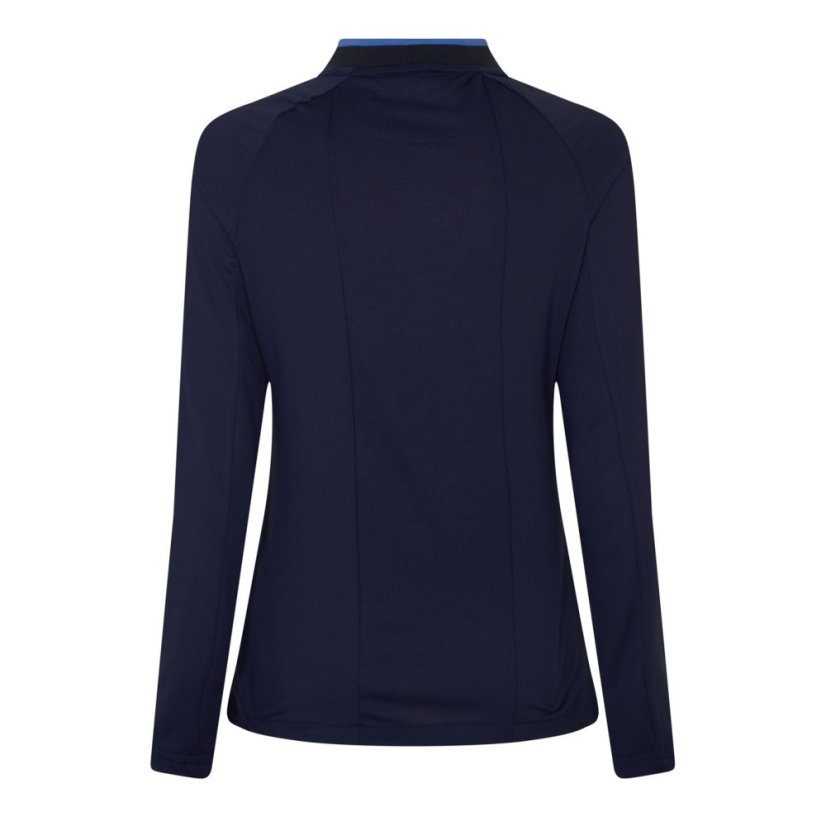 Castore Long Sleeve Polo Top Womens Navy/Blue