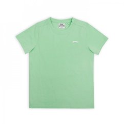 Slazenger Plain T Shirt Junior Boys Green
