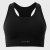 USA Pro UP Seamless Crop Sports Bra Black
