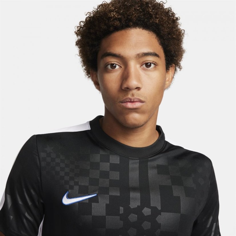 Nike Academy Men's Dri-FIT Short-Sleeve Global Football Top Black/White