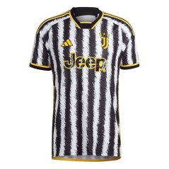 adidas Juventus Authentic Home Shirt 2023 2024 Adults Black/White