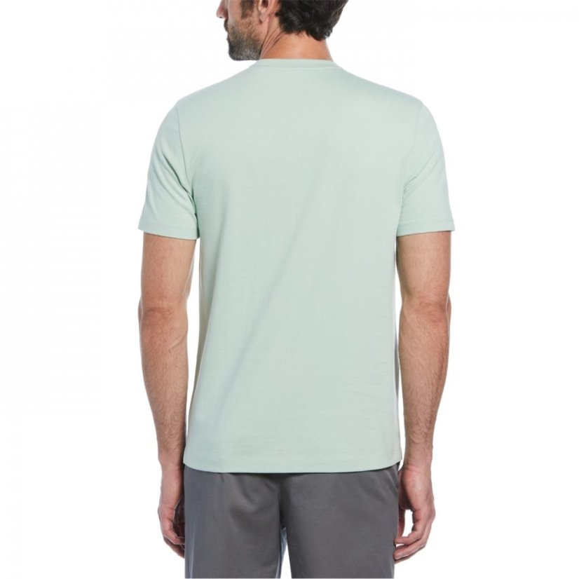 Original Penguin Pin Point Embroidered T-Shirt Silt Green 330