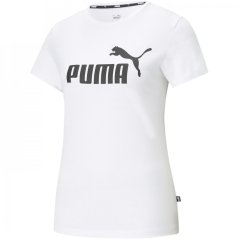 Puma Women's Regular Fit Logo T-Shirt Puma White