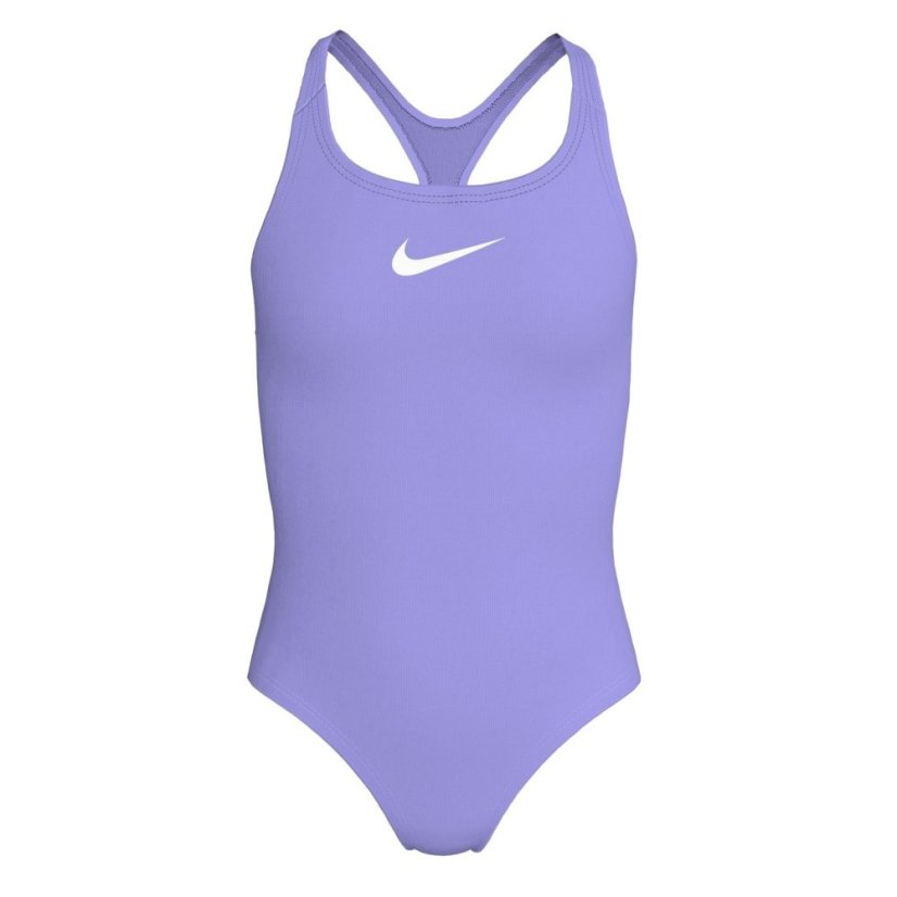 Nike Swoosh Swimsuit Junior Girls Light Thistle