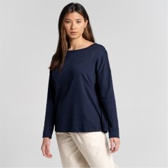 Craghoppers Crag Forres LS Top Ld99 Blue Navy Ml