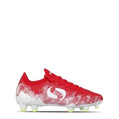 Sondico Blaze Childrens FG Football Boots Red/White