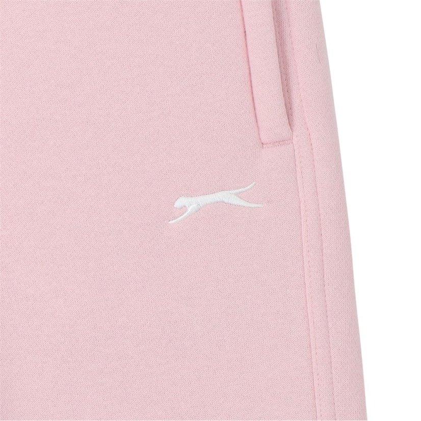 Slazenger Closed Hem Fleece Pants Junior Soft Pink