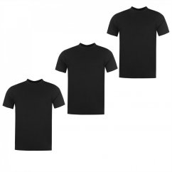 Donnay 3 Pack T Shirts Mens Black