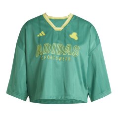 adidas Women's Tiro Cropped T-Shirt Crop Top Green/Black