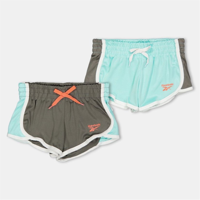 Reebok Kids' Jersey Jogger Shorts Aruba Blue