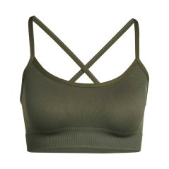 adidas Women's Sleeveless Low Impact Sports Bra Khaki