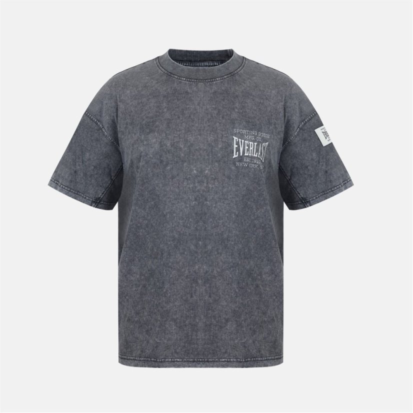 Everlast Men's NYC 1910 Oversized T-Shirt Washed Grey