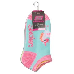 Skechers Kids' Trainer Socks Blue/Pink