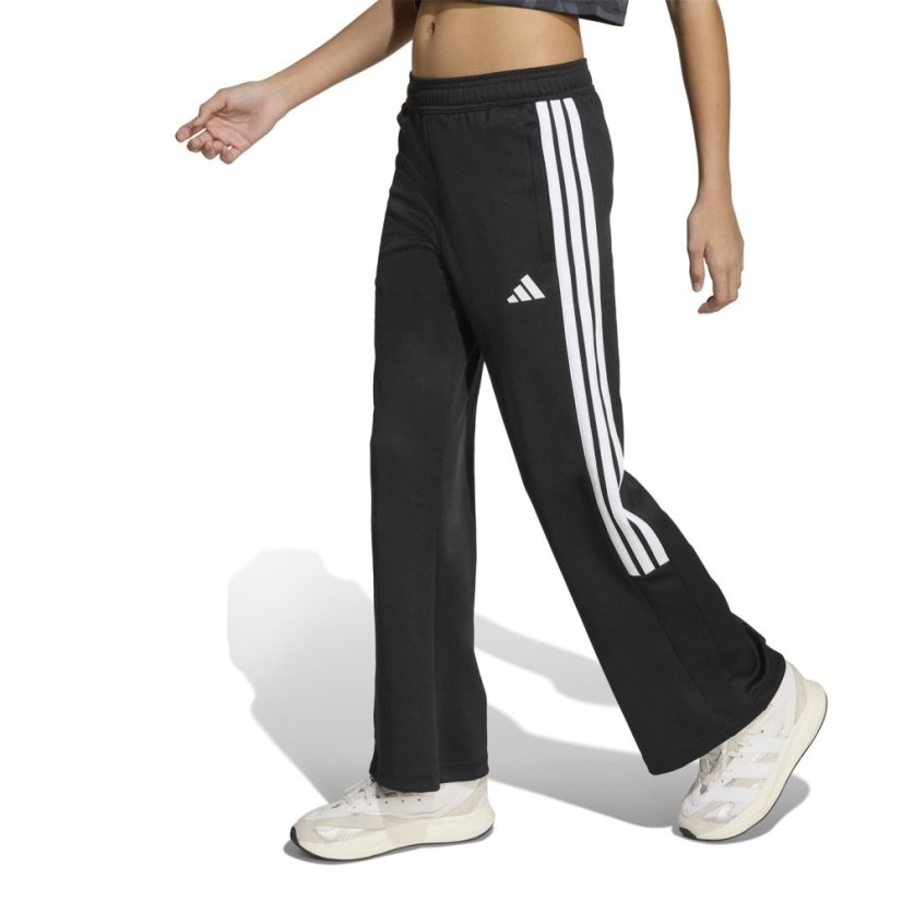 adidas House of Tiro Colors of Football High-Waisted Wide-Leg Joggers Juniors Black/White