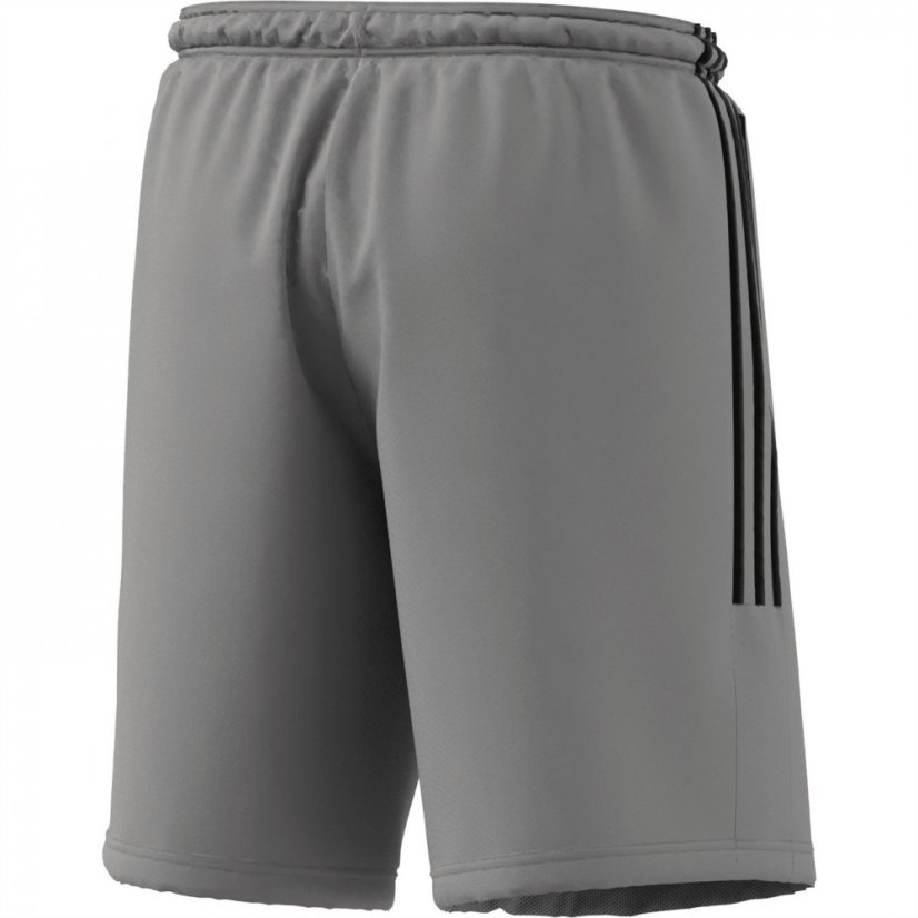 adidas 3-Stripes pánske šortky MedGrey/Black - Veľkosť: L
