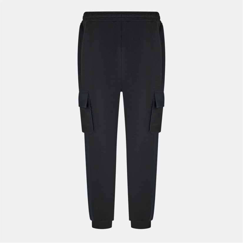 Everlast Men's Utility Closed Hem Fleece Joggers Black