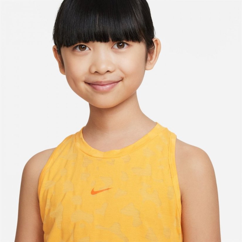 Nike Dri-FIT One Big Kids' (Girls') Training Tank Top Vivid Orange