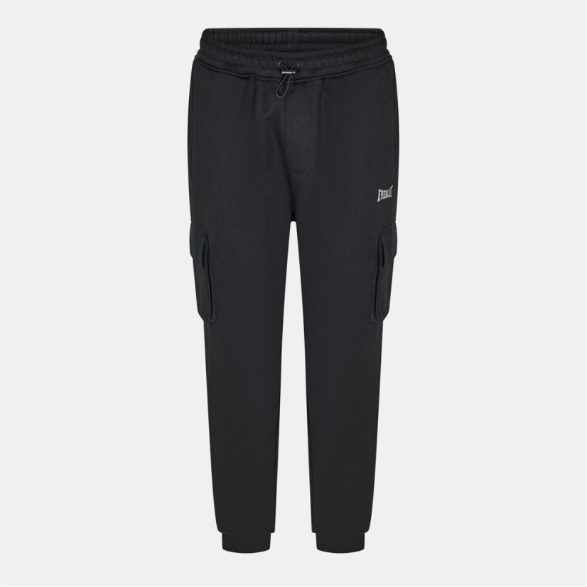 Everlast Men's Utility Closed Hem Fleece Joggers Black