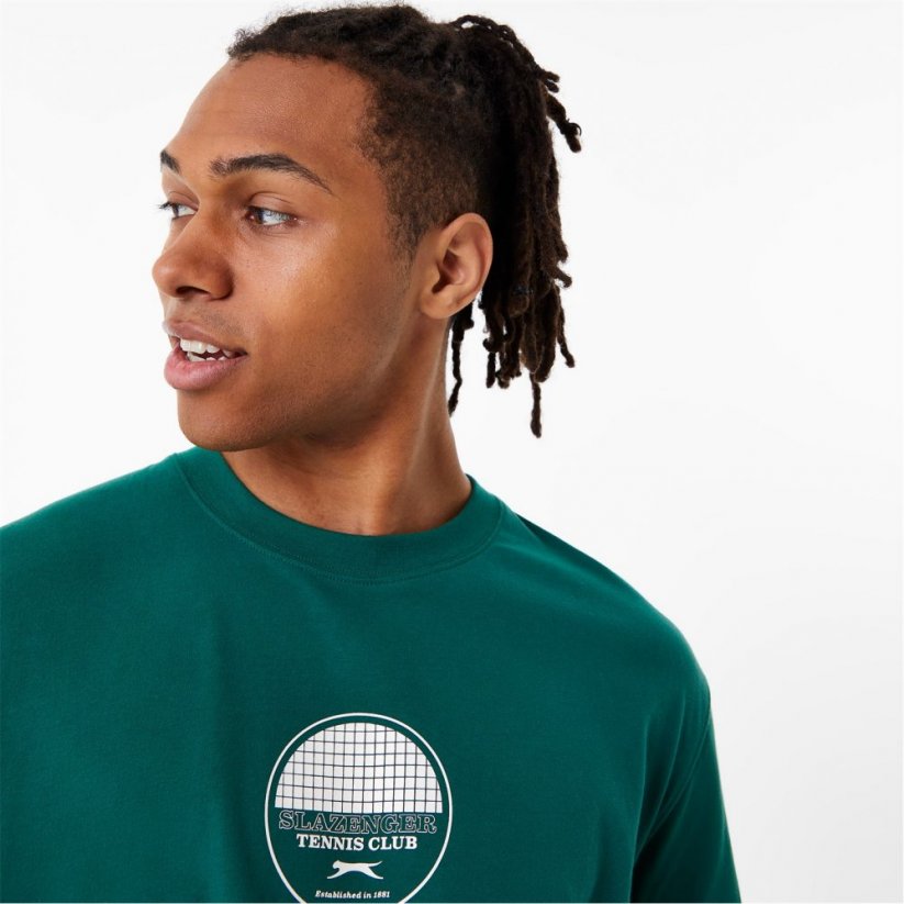 Slazenger ft. Aitch Tennis Graphic T-Shirt Forest Green