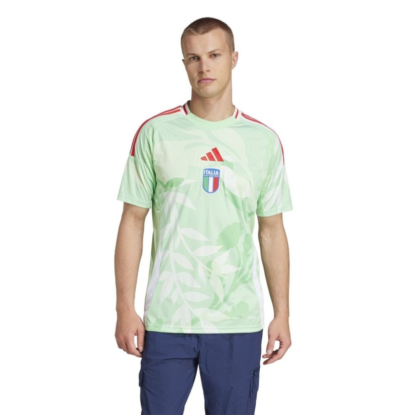 adidas Italy Away Shirt 2025 Mens Glory Mint