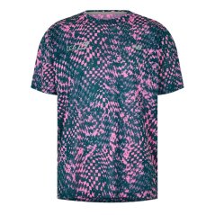 New Balance Men's Short Sleeve Performance Running Top Pink Heat