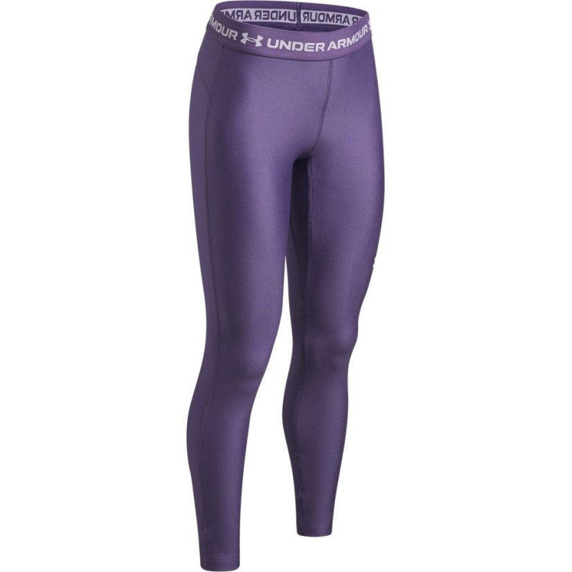 Under Armour Kids HeatGear® Performance Gym Leggings Purple/White