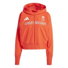 adidas Women's Z.N.E. Pro Full Zip Performance Hoodie Bright Red