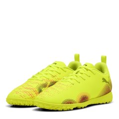 Puma Future 8 Play Childrens Astro Turf Football Boots Yellow/Black