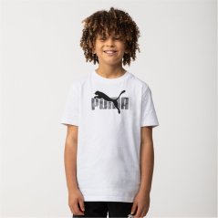 Puma Kids' Essentials Graphic Regular Fit T-Shirt White No1