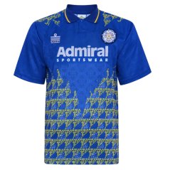 Score Draw SD Leeds United Retro Away Shirt 1993 Mens Blue/Yellow