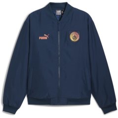 Puma Manchester City Noel Gallagher Bomber Jacket Adults Blue