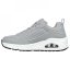 Skechers Uno Stand On Air Trainers Junior Grey/White