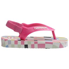 Havaianas Unisex Kids' Flip Flops White/Pink Flux