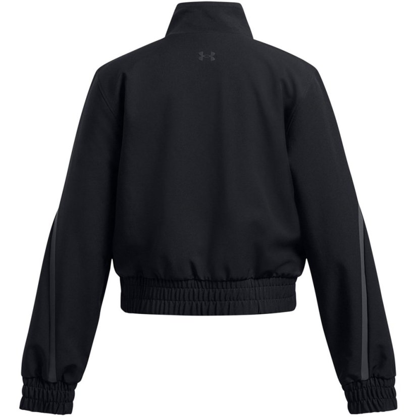 Under Armour Kids' Unstoppable Cropped Moisture-Wicking Performance Training Jacket Black