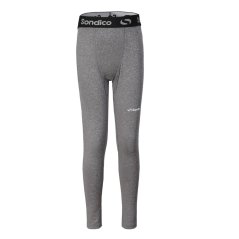Sondico Core Baselayer Tights Junior Boys Grey Marl