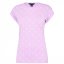 Miso Printed Boyfriend T Shirt Lilac