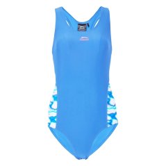 Slazenger Splice Racerback Swimsuit Womens Blue/Purple