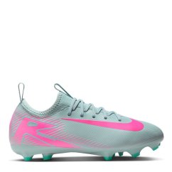 Nike Zoom Mercurial Vapor 16 Juniors Firm Ground Football Boots Grey/Pink