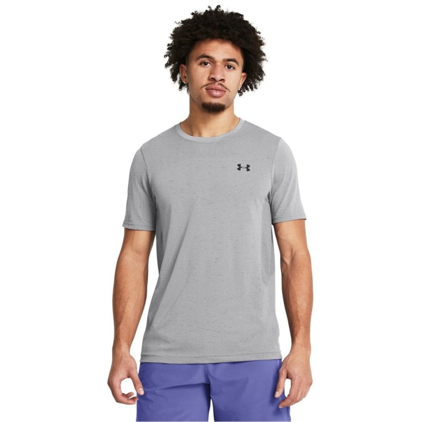 Under Armour UA Vanish Seamless Mens Short Sleeve Mod Grey/Black