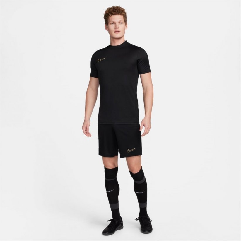 Nike Dri-FIT Academy Men's Short-Sleeve Soccer Top Black/Gold