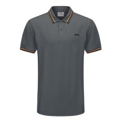 Slazenger Tipped pánske polo tričko Slate