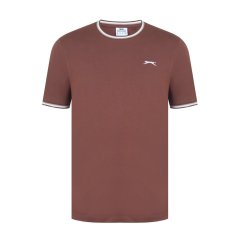 Slazenger Tipped pánske tričko Cappuccino