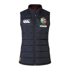 Canterbury Women's Microlight British and Irish Lions 2025 Sleeveless Full Zip Gilet Dark Shapp