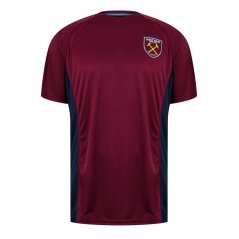 Source Lab SLab West Ham United Poly T-Shirt Adults Claret/Blue