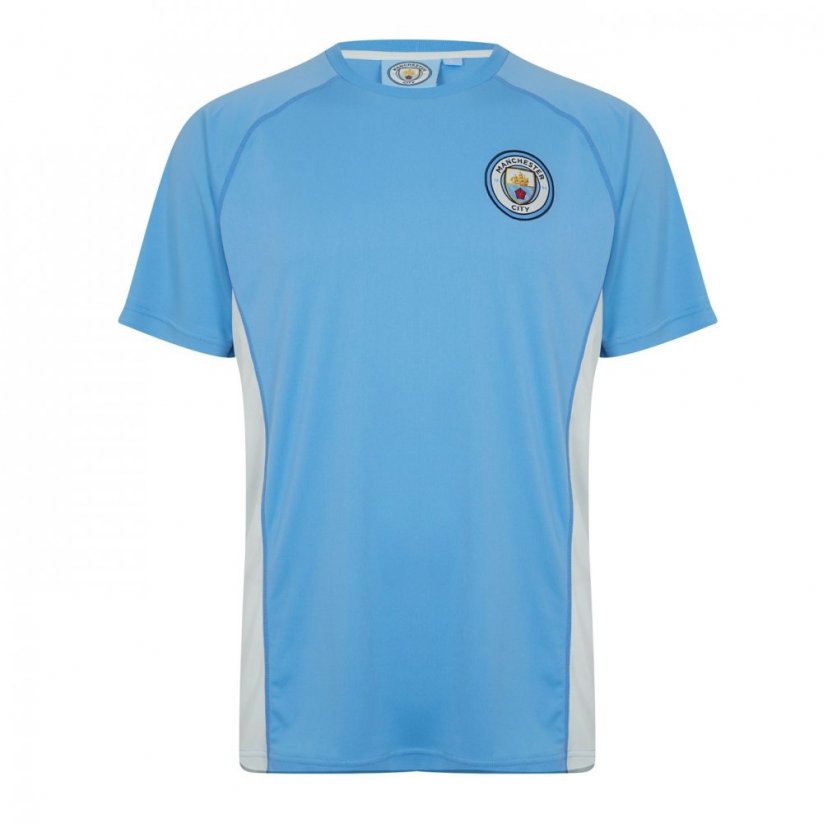 Source Lab Lab Manchester City FC Poly pánské tričko Blue/White