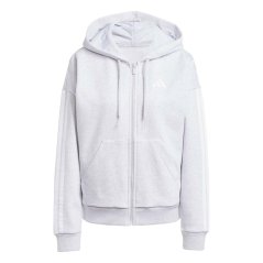 adidas Essentials 3 Stripe Zip Track dámska mikina Grey