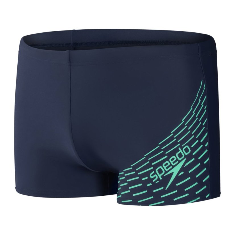 Speedo Men's Medley Logo Swim Shorts Navy/Green